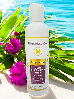 Hemambika Bliss® Bright Light Body Cleansing Milk - With Rice Water, Evens Out Skin Tone & Reduces Dark Spots - Suitable for All Skin Types Hemambika Bliss® Bright Light Body Cleansing Milk - With Rice Water, Evens Out Skin Tone & Reduces Dark Spots - Suitable for All Skin Types