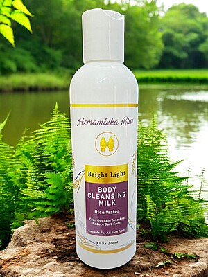 Hemambika Bliss® Bright Light Body Cleansing Milk - With Rice Water, Evens Out Skin Tone & Reduces Dark Spots - Suitable for All Skin Types Hemambika Bliss® Bright Light Body Cleansing Milk - With Rice Water, Evens Out Skin Tone & Reduces Dark Spots - Suitable for All Skin Types