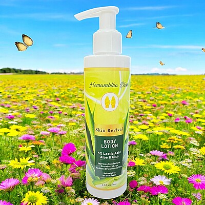 Hemambika Bliss® Skin Revival Body Lotion - with 5% Lactic Acid, Aloe & Cica - Improves Skin Texture, Strawberry Legs, Reduces Dry & Bumpy Skin - Suitable for all skin types Hemambika Bliss® Skin Revival Body Lotion - with 5% Lactic Acid, Aloe & Cica - Improves Skin Texture, Strawberry Legs, Reduces Dry & Bumpy Skin - Suitable for all skin types