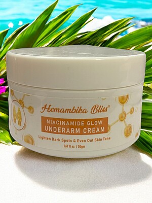Hemambika Bliss® Niacinamide Underarm Cream - Lightens Dark Spots & Evens Out Skin Tone for Smooth, Radiant Underarms Hemambika Bliss® Niacinamide Underarm Cream - Lightens Dark Spots & Evens Out Skin Tone for Smooth, Radiant Underarms